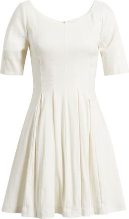 Nordstrom Scoop Neck Linen Blend Dress in Ivory Tofu at Nordstrom, Size Xx-Small
