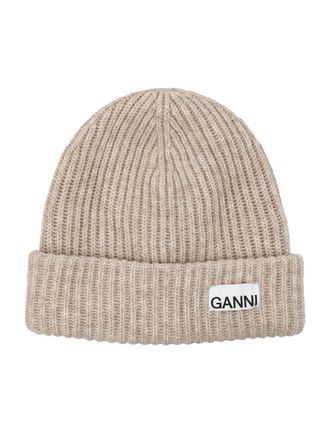 Ganni Beige BEANIE
