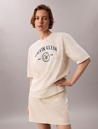 Calvin Klein Camiseta Holgada Con Logo Gr&aacute;fico