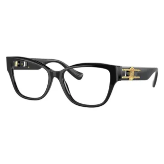 Versace Glasses, unisex, Black, Size: 54 MM Ve3347 Eyeglasses