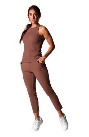 Tavi Perfect Fit Rib Tank in Clove at Nordstrom, Size X-Large