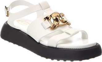 Tod's Tods Gomma Leather Sandal