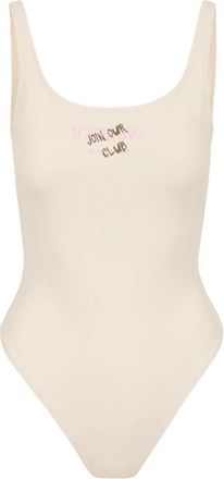 Iceberg Badpak uit &eacute;&eacute;n stuk - Dames - Badpakken - Beige - L - Badmode