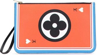 Louis Vuitton Pre-owned Clutches, female, Red, Size: ONE SIZE Pre-owned Printed Leather Pouch