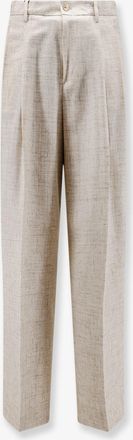 Dolce & Gabbana Pantaloni in misto viscosa e lino con effetto tweed - DOLCE & GABBANA - gender_Man