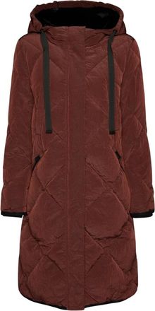 Elena Miro Piumino Lungo - - Coats - Donna - Marrone - S
