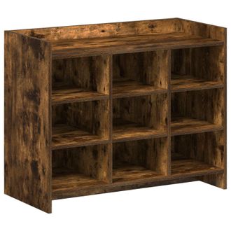 vidaXL Armario Zapatero Roble Ahumado 85 X 39,5 X 70 Cm Vidaxl