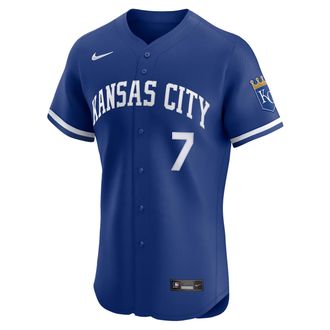 Nike Bobby Witt Jr. Kansas City Royals Nike Mens Dri-FIT ADV MLB Elite Jersey in Blue | 9B10ROA2RO9-XX2