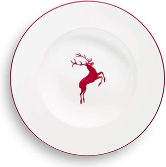 Gmundner Keramik Gmundner Keramik - Gmundner Cer&aacute;mica Bordeauxr. Ciervo, Plato Para Pasta Gourmet (&oslash; 29cm)