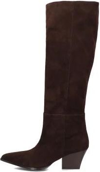 Notre-V Bruine Hoge Laarzen Stijlvol Model - Dames - Cowboylaarzen - Bruin - 41 EU - Wol - Schoenen