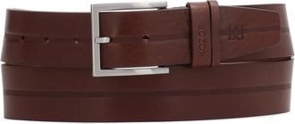 Kazar Accessoires, Heren, Bruin, 120 CM, Leer, Bruine band gemaakt van echt leer