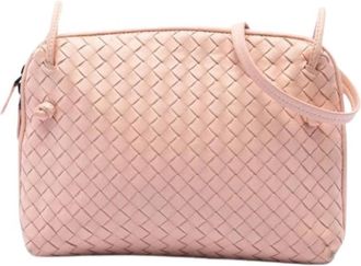 Bottega Veneta Pre-owned Nodini Crossbody Bag - Dames - Vintage Schoudertas - Roze - ONE Size - Leer - Vintage