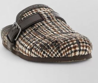 Brunello Cucinelli houndstooth sequin mules