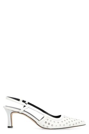 Michael Kors Alora Leather Slingback Pumps