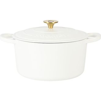 Crock-pot 7 Quart Round Enameled Cast Iron Dutch Oven with Lid in White at Nordstrom