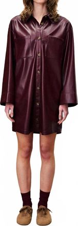 FRNCH Womens Robe Ernaux Dress In Bordeaux