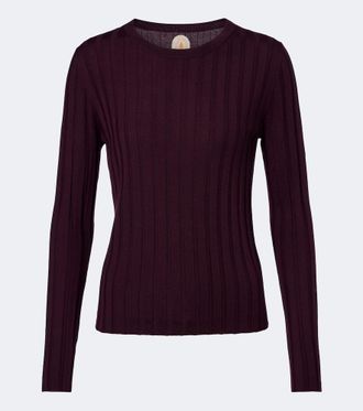 Jardin Des Orangers Ribbed-knit virgin wool sweater