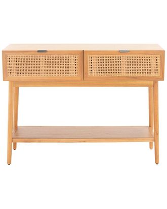 Safavieh Baisley 2-Drawer Rattan Console