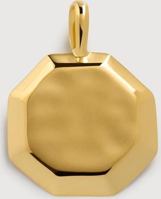 Monica Vinader Gold Octagonal Pendant