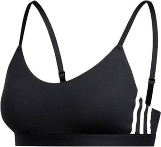 adidas (WMNS) adidas All Me 3-Stripes Training Bra Asia Sizing Black FJ7281