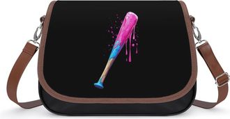 Generic Funny Trans Baseball Bat Fashion Womens Crossbody Bags Novelty Handbag Shoulder Bag Purse