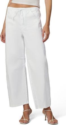 Joe's The Bowie Cotton Blend Drawstring Pants in White at Nordstrom, Size X-Small