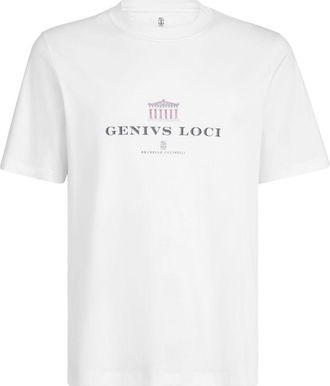 Brunello Cucinelli Logo Cotton T-Shirt-Uomo