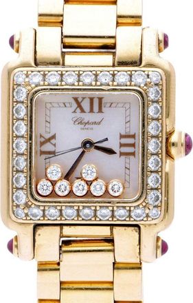 Chopard Pre-owned Chopard Happy Sport Quartz Diamond Ladies Watch 27/6851-21/11