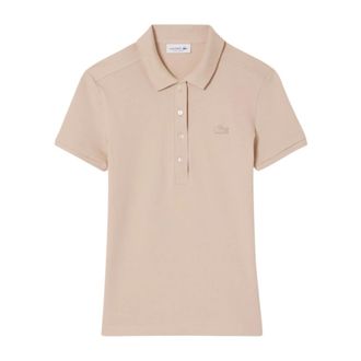 Lacoste Polo Shirts, female, Beige, Size: 4XL L.12.D Slim Fit Stretch Mini Piqu&eacute; Polo