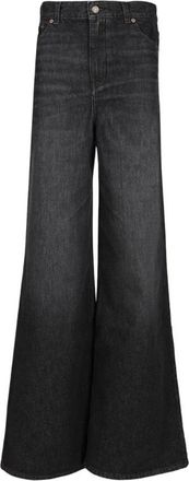 Chlo&eacute; Jeans met wijde pijpen - Dames - Flared Jeans - Zwart - W29 - Katoen - Jeans