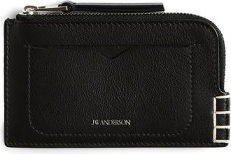 J.W.Anderson Loafer Leather Zip Wallet in Black at Nordstrom
