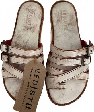 Bed Stü Women Holland Sandal In White