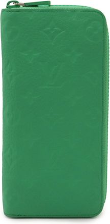 Louis Vuitton Green Vert Leather Long Wallet (Bi-Fold) (Pre-Owned)