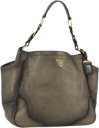 Prada Pre-owned Shoulder Bags, female, Brown, Size: ONE SIZE Pre-owned Vintage Shoulder Bag