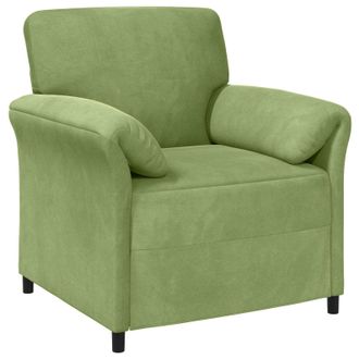 vidaXL Sof&aacute; De Una Plaza Verde Claro 88 X 83 X 95 Cm Terciopelo Vidaxl
