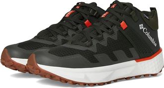 Columbia Facet 75 Mid Outdry Mens Climbing Shoes Greenscape/Red Quartz : 12 D - Medium, Canvas