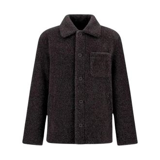 Herno Shacket en Teddy Melange - Jackets - Hombre - Negro - XL