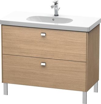 Duravit Duravit Brioso Mueble De Mesada 102,0 X 46,9 Cm, 2 Extra&iacute;bles, Para Lavabo D-c&oacute;digo 034210, Color (frente/cuerpo): Roble Europeo, Mango Cromado - Br44