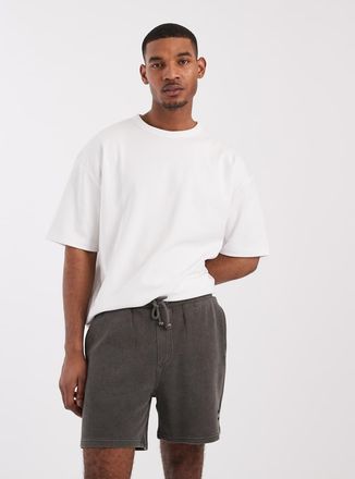 Tommy Jeans Pantaloncini nero slavato con logo a bandiera