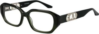 Trussardi Elegant Rectangular Glasses Frame - Dames - Brillen - Groen - ONE Size - Accessoires