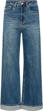 Gestuz Gzsara Hw Wide Jeans Noos - Dames - Loose Fit Jeans - Blauw - W29 L32 - Katoen - Jeans