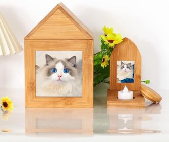 OEM Ata&uacute;d De Madera Decorativo Para Mascotas Peque&ntilde;as, H&aacute;mster, Decoraci&oacute;n Para Fiesta De Halloween (grande)