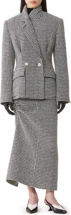 Lanvin Slim-Fit Tweed Jacket in Black/white at Nordstrom, Size 36