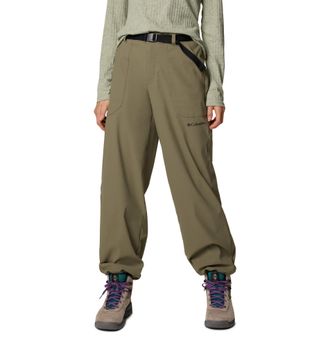Columbia Womens Brea Falls Nylon Pant Casual, Stone Green, M
