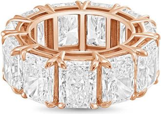 Diana M. Jewels 14kt rose gold 2.00cts radiant lab grown diamond eternity band