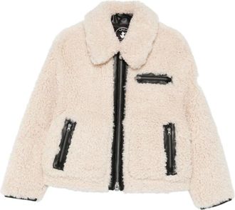 Save The Duck Jassen, Dames, Beige, S, Leer, Hester Jacket