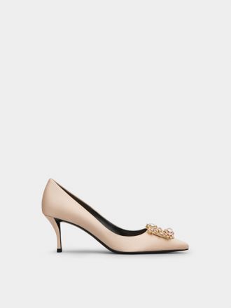 Roger Vivier Efflorescence Pumps in satin