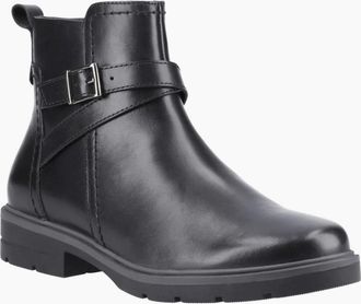 Hush Puppies Womens Tove Buckle Womens Ankle Boots - Black - Size: 3