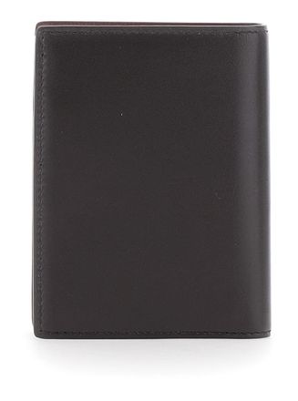 Saint Laurent Leather Logo Card Case - Black