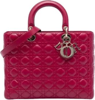 Dior Pre-owned Lady Dior Handtas - Dames - Vintage Handtas - Roze - ONE Size - Vintage